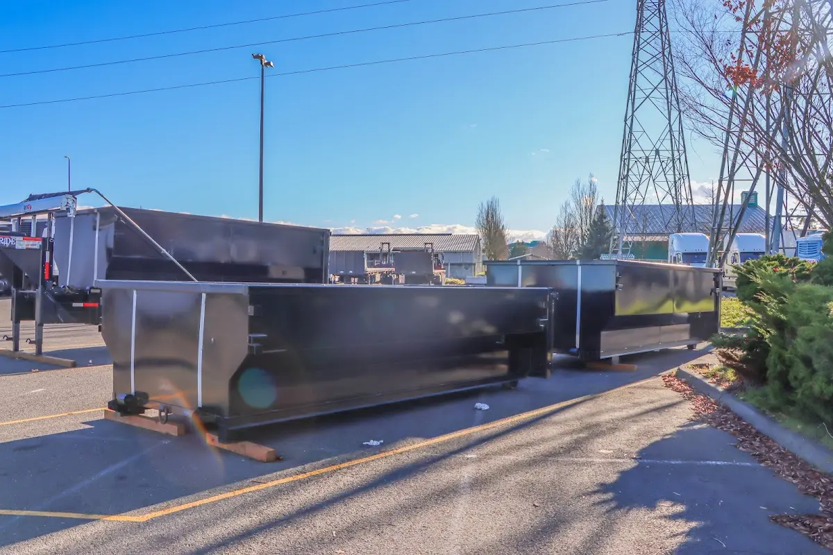 Roll-off dumpster ready for waste disposal at job site for Estate Cleanout Dumpster Rental in Carlyss
